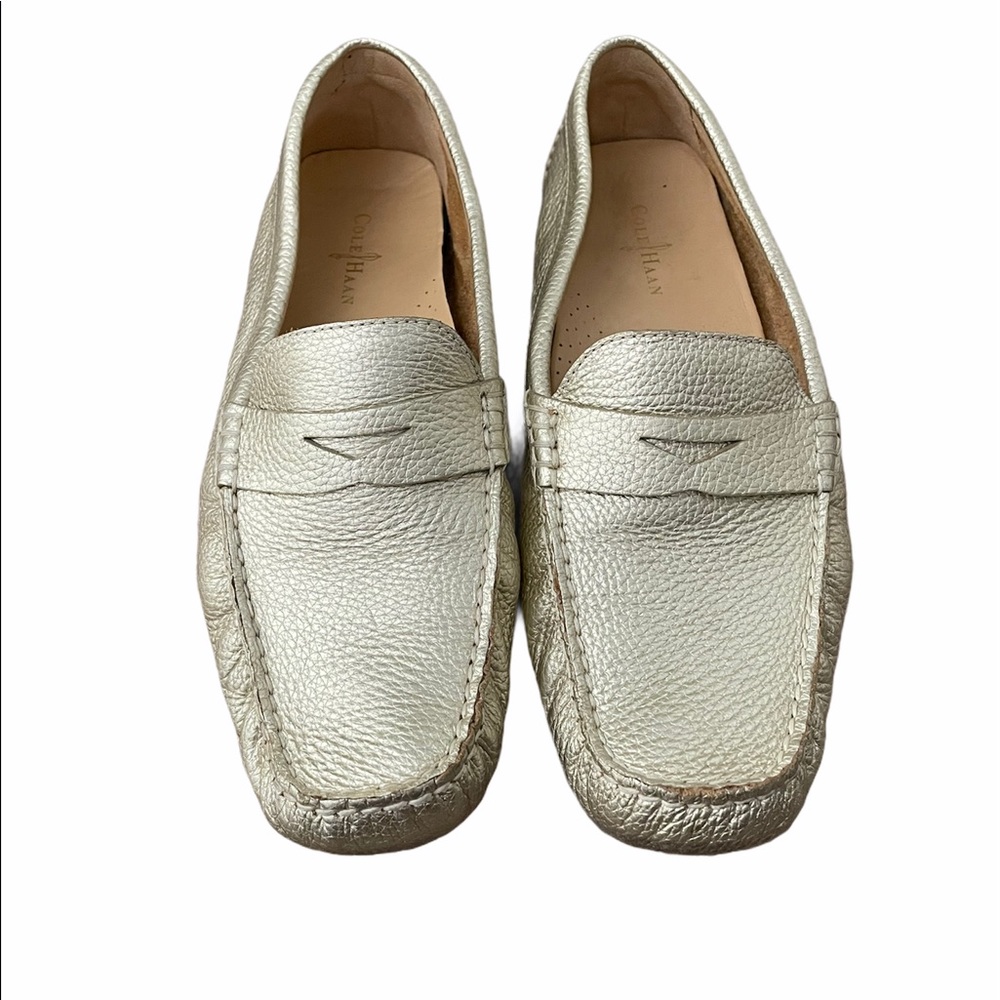 Cole Haan gold loafers size 8.5